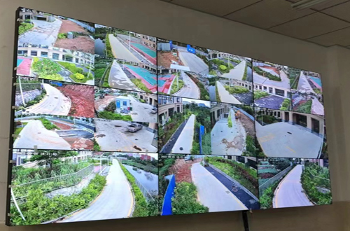 海沧临港新城 拼接屏调试安装监控上屏